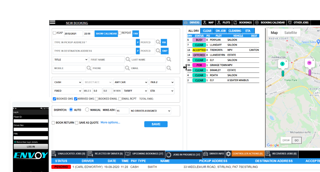 Taxi Cab Booking Dispatching and Management Software for Taxi ...